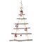 Northlight 27" Wood Twig Tree Wall Hanging with Ornaments